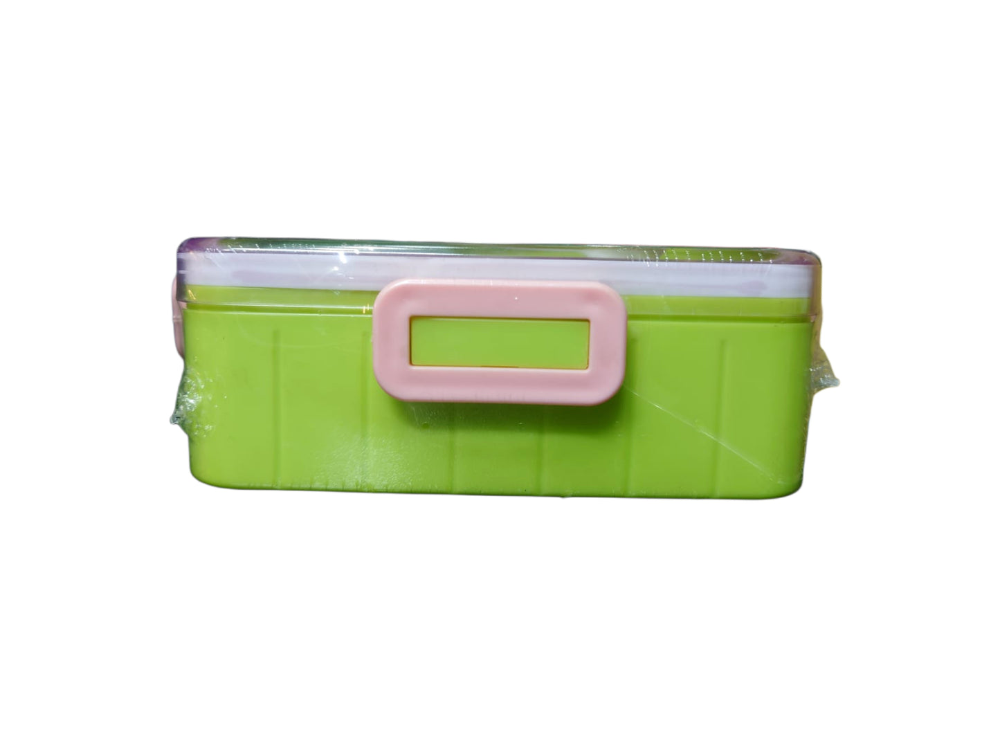 CUTE ANIMALS THEME LUNCH BOX WITH FORK N SPOON AND SAUCE BOX