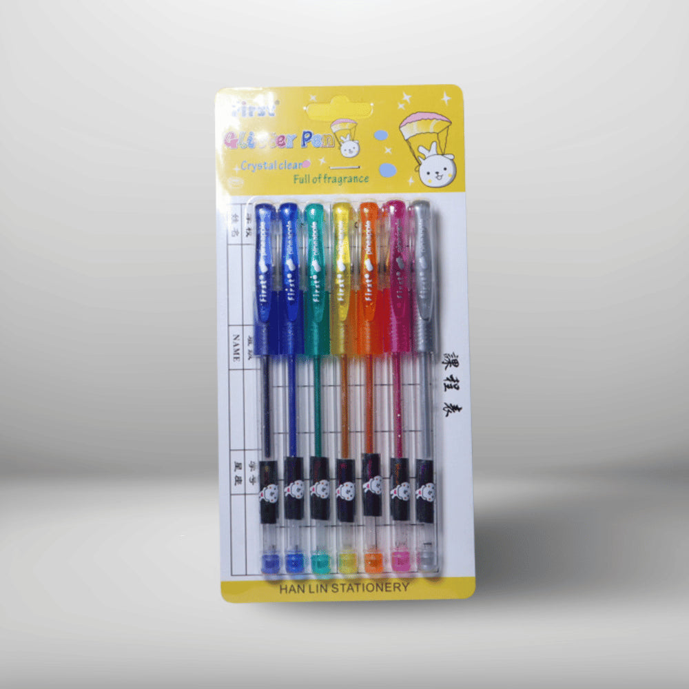 FIRST GLITTER PEN 7PCS 2532