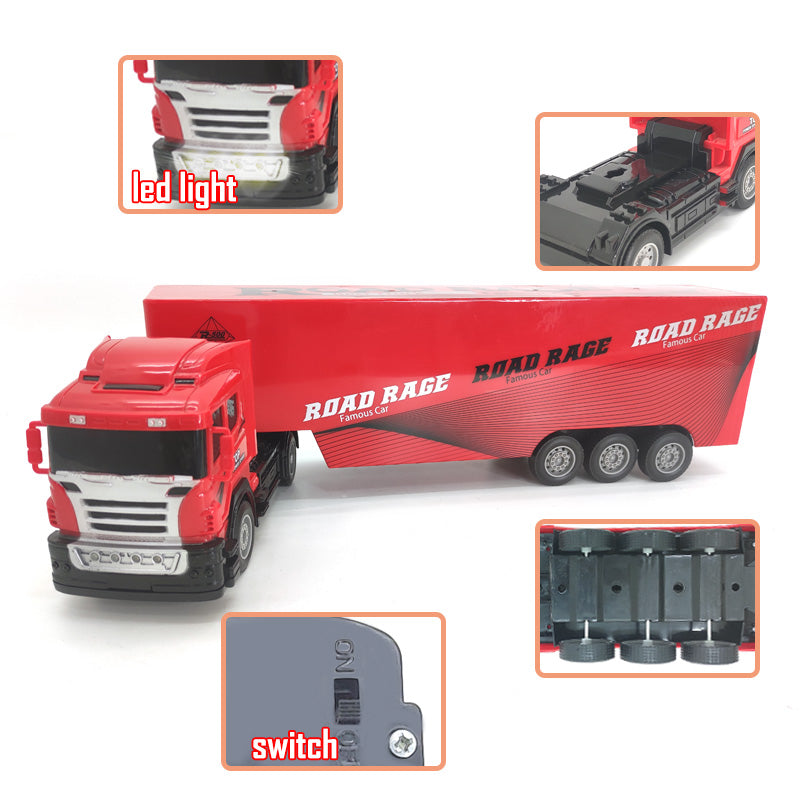 HEAVY SIMULATION TRUCK WITH WHEEL REMOTE CONTROL