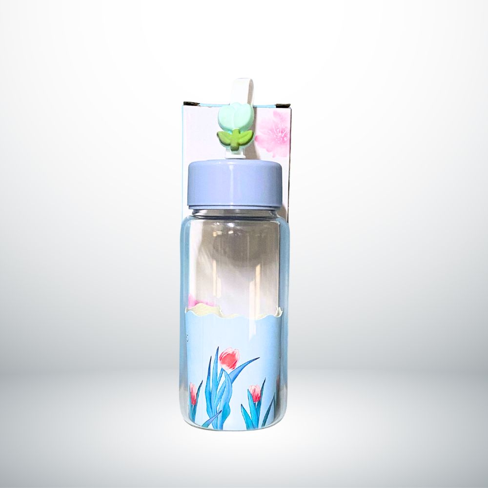 Premium Glass Transparent Water Bottle