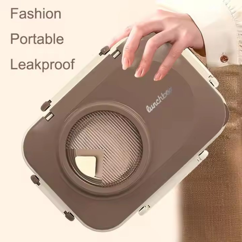 Stainless Steel Lunchbox with Soup Bowl 1100 ml & 3 Compartments