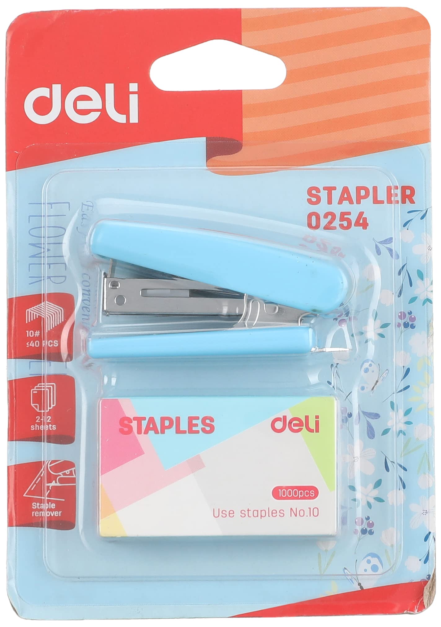DELI STAPLER 0254 WITH STAPLES #10