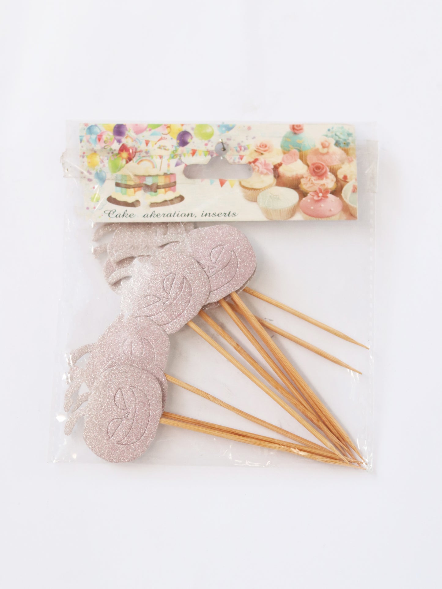 10 PCS CUPCAKE TOPPERS DIGIT & HEARTS