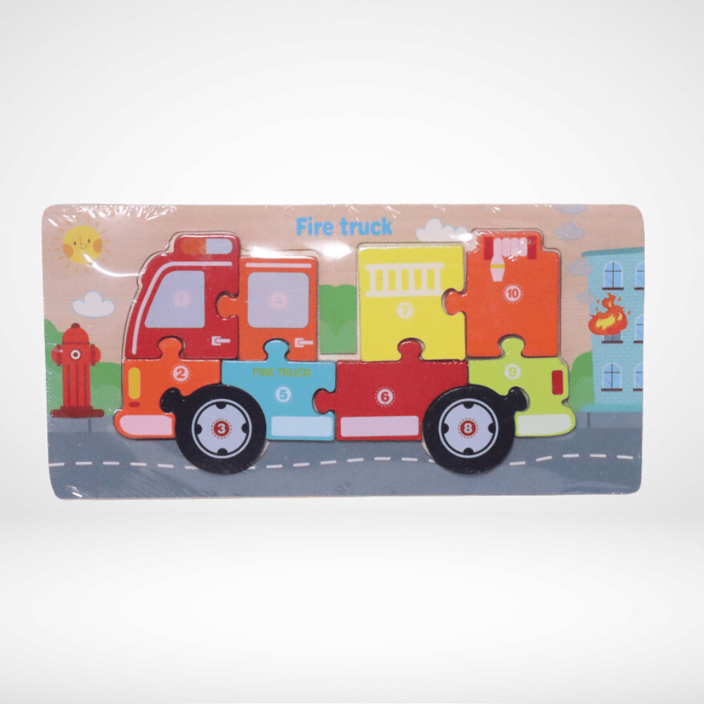 WOODEN PEG FIRE TRUCK WP-040