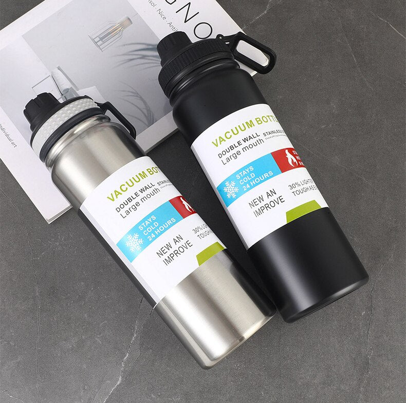 WATER BOTTLE VACUUM STAINLESS STEEL 800ML