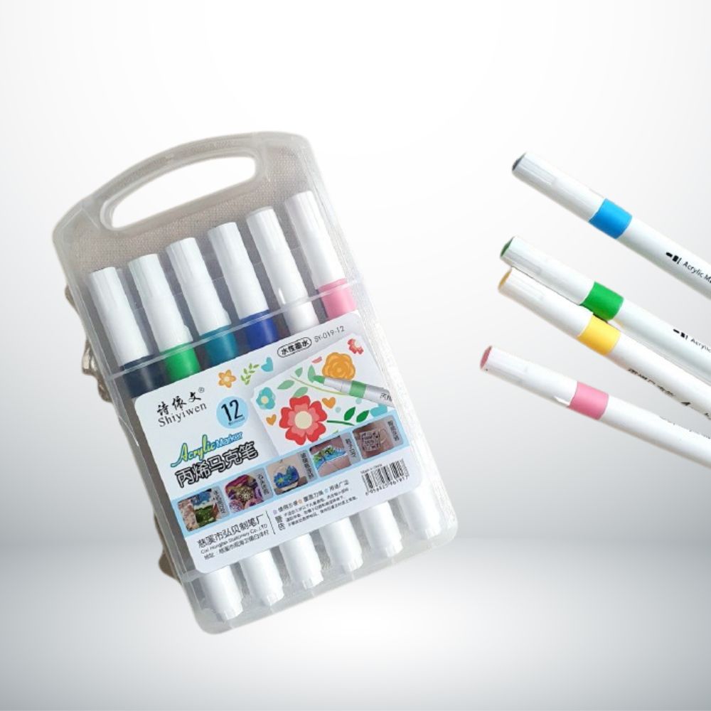 Shiyiwen Acrylic Markers 12 Colors