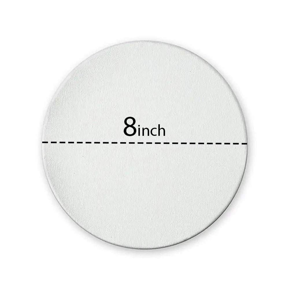 CANVAS BOARD SIMPLE ROUND 8"