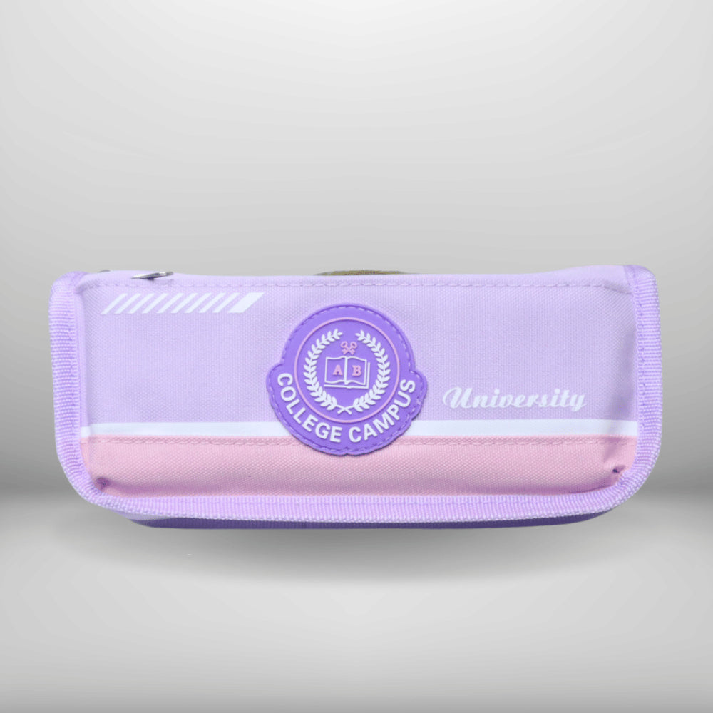 PENCIL POUCH ZIPPER CASE UNIVERSITY 6757