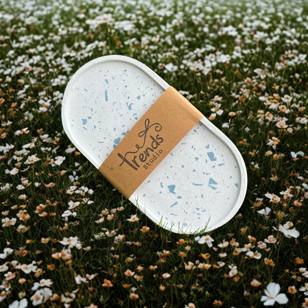 Studio Trinkets: Oval Tray With Terrazzo Chips