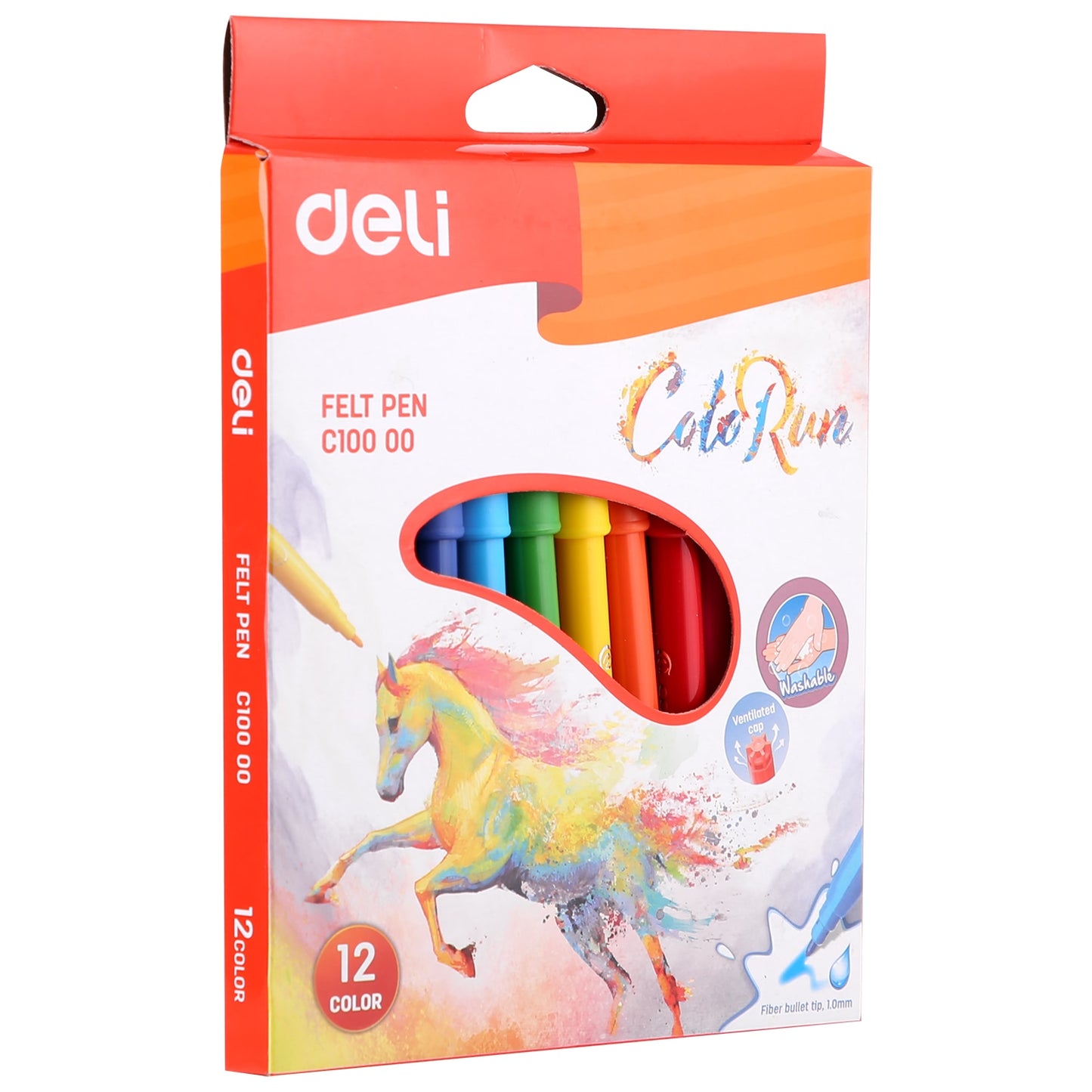 DELI COLORUN 12 FELT PENS C10000