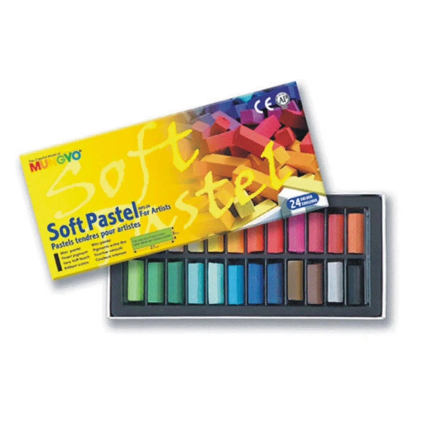 MUNGYO SOFT PASTELS HALF STICK 24PCS
