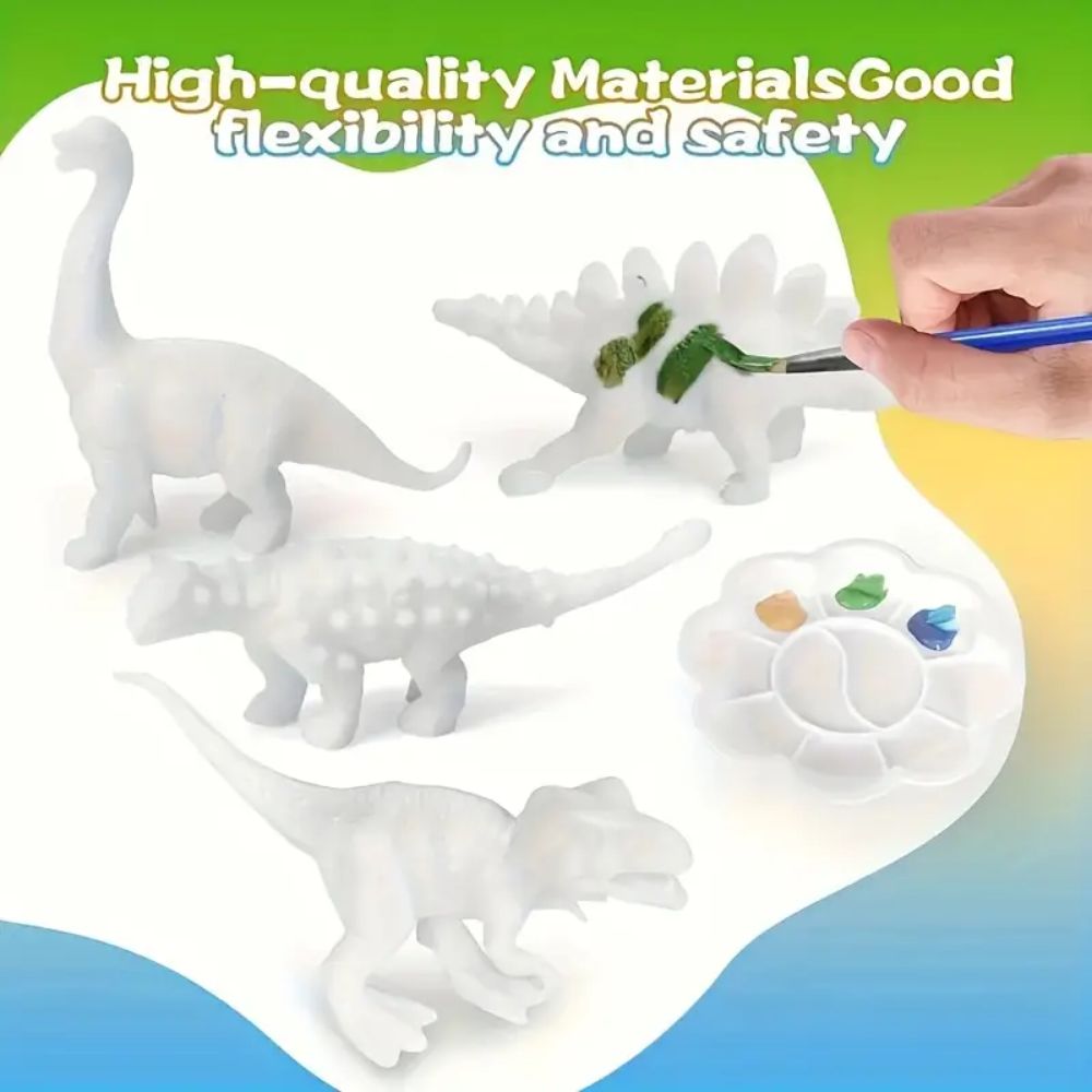 6pcs Children's Dinosaur Painting Set