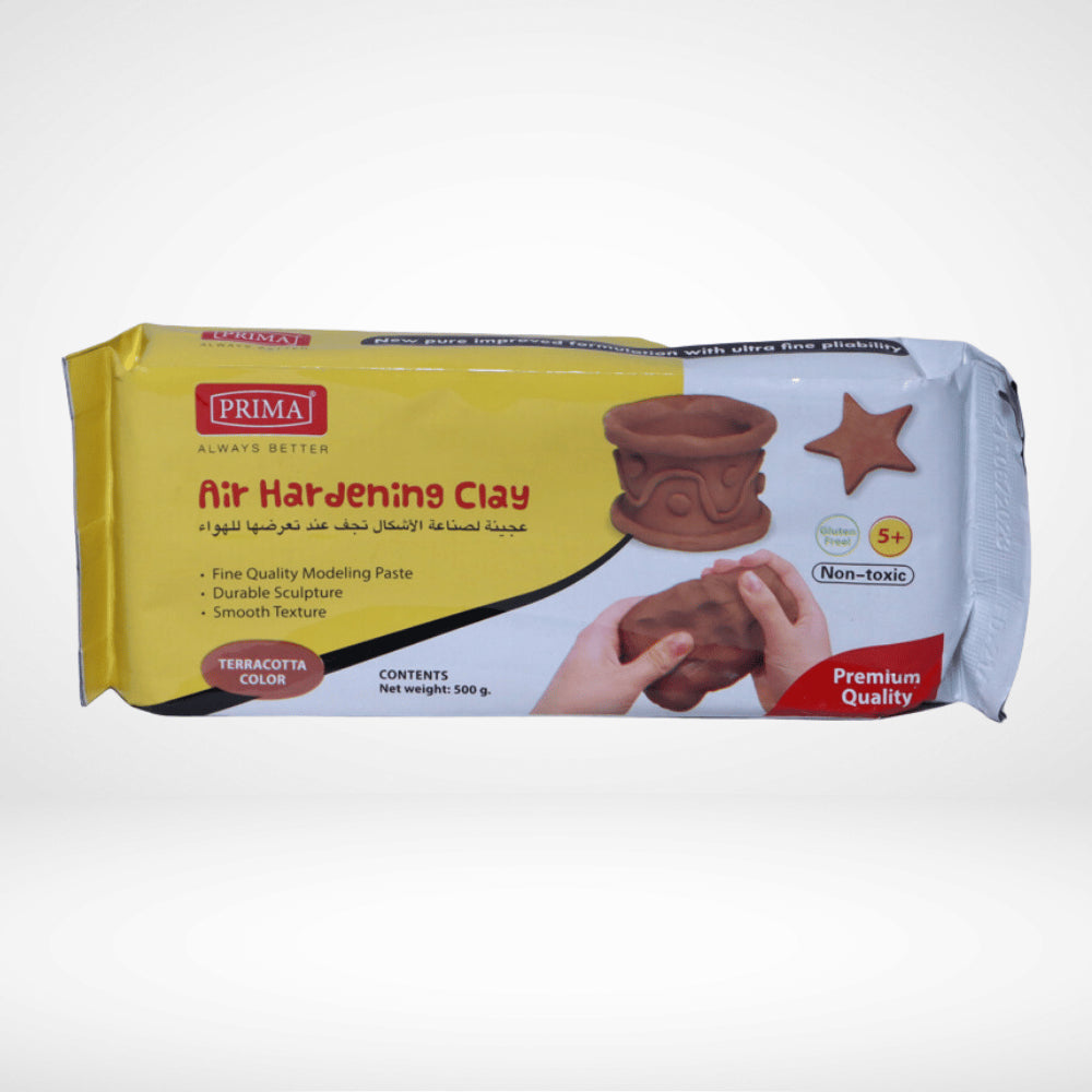 LIYUAN AIR DRY MODELING CLAY WHITE/BROWN 500GM
