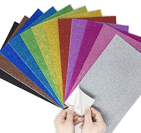 GLITTER FOAMIC SHEET (PACK OF 5)