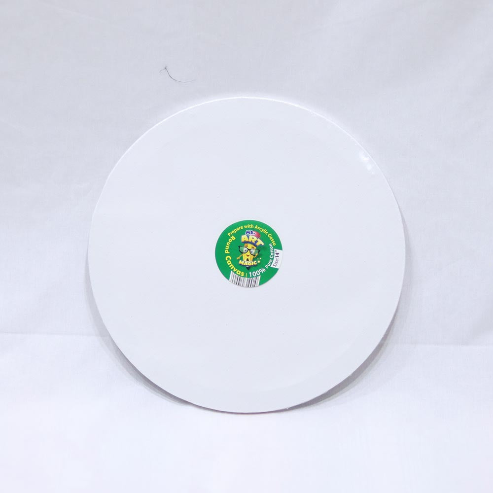 PREMIUM WHITE CANVAS ROUND 14" 3214