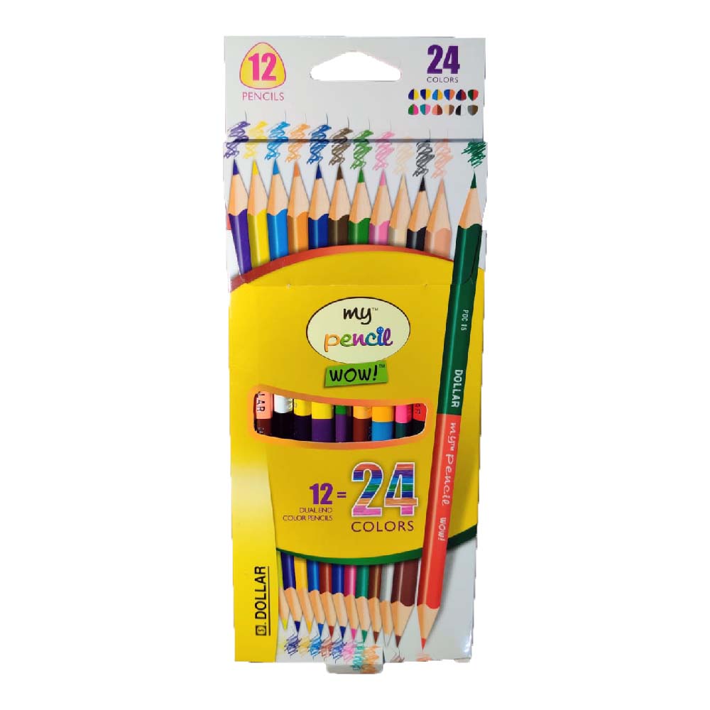 DOLLAR MY PENCIL WOW DUAL END COLORS 12PCS PDC 15