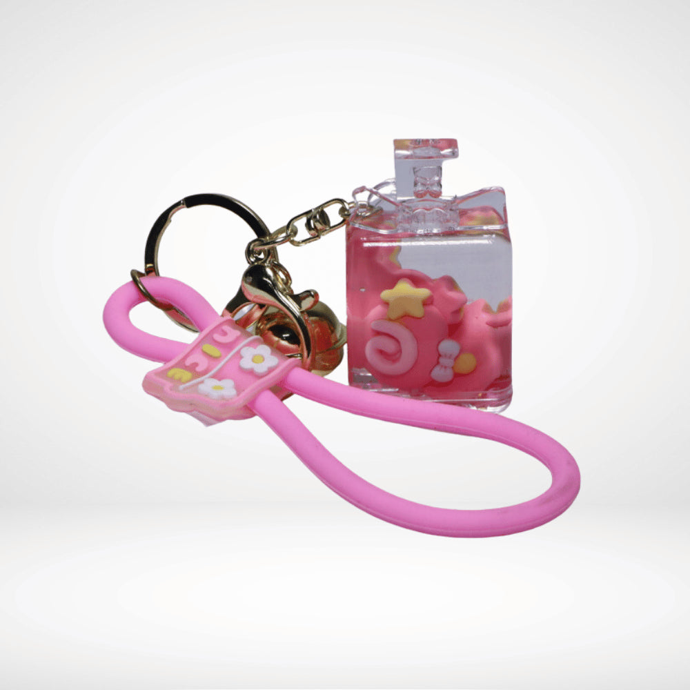 LIQUID CRYSTAL KEY CHAIN WITH BELL