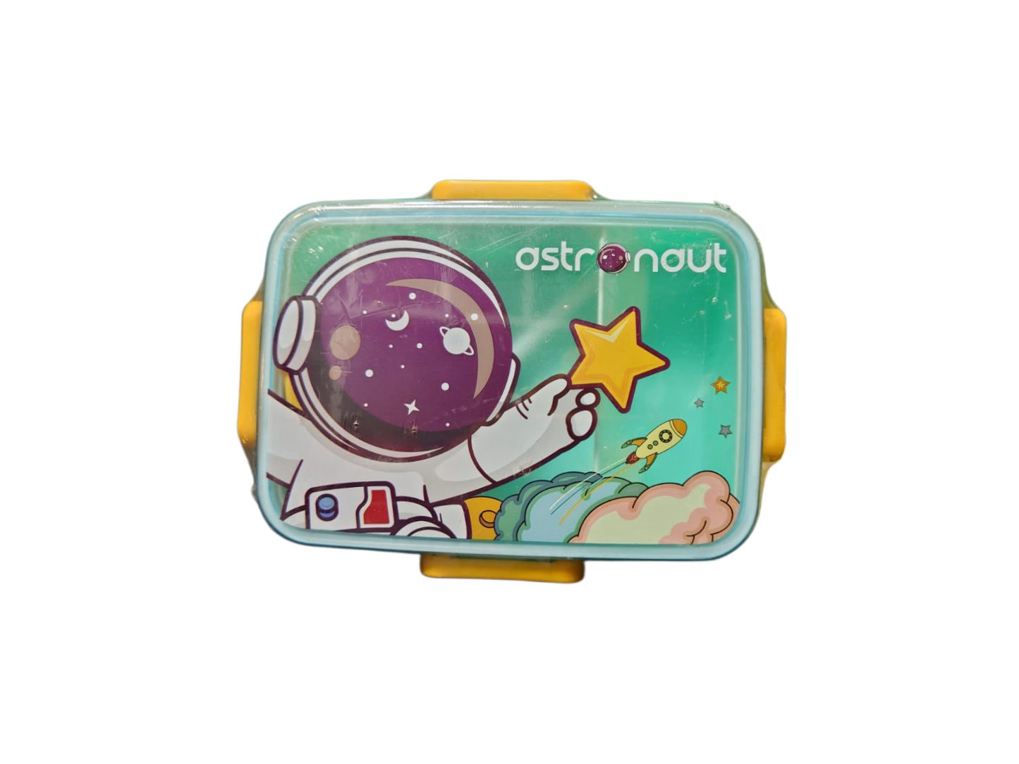 CUTE ANIMALS THEME LUNCH BOX WITH FORK N SPOON AND SAUCE BOX