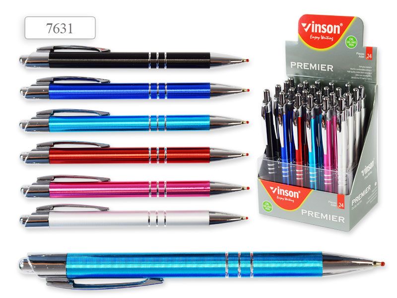 VINSON METAL GEL INK PEN 0.7MM 7631