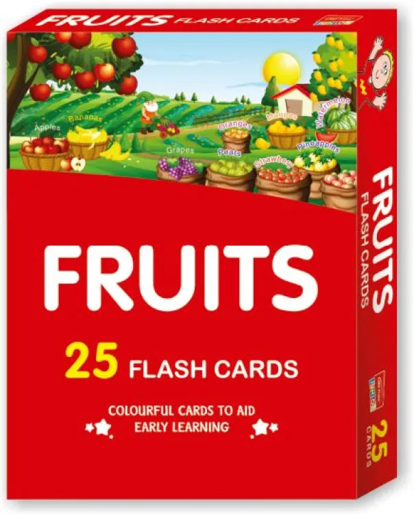 FLASH CARDS OF FRUITS 25 PCS