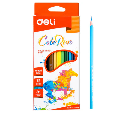 DELI COLORUN PENCIL COLORS C001 12PCS