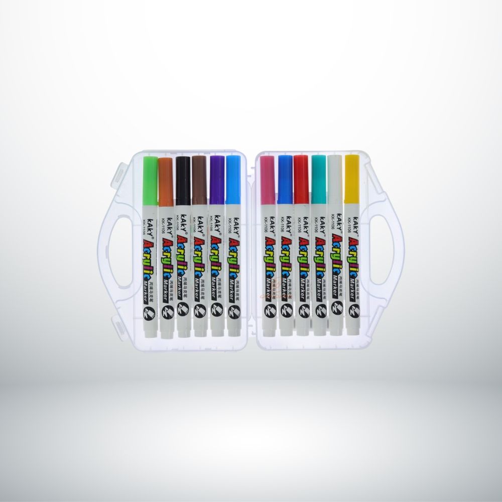 Touchdayu Acrylic Markers 12 Colors