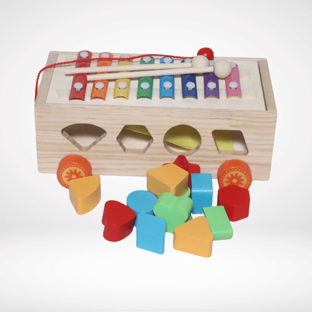 WOODEN PEG SHAPE MATCHING TRAILER