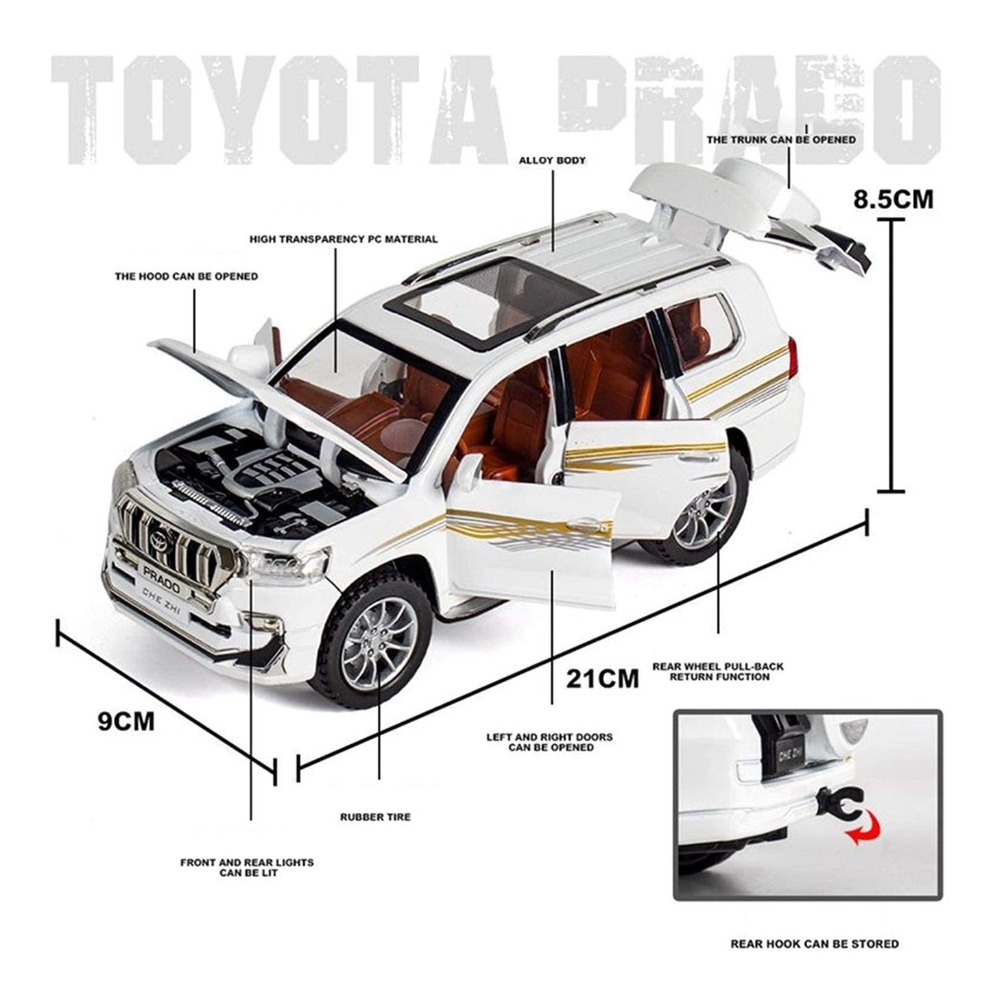MAISTO DIECAST TOYATO PRADO TX MODEL CAR