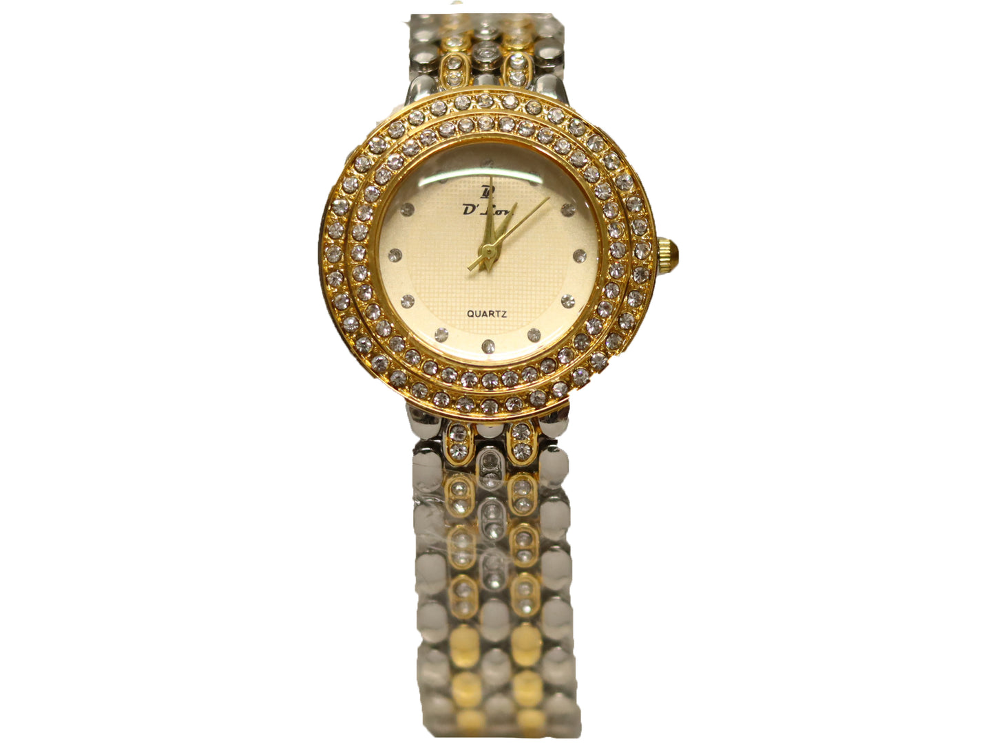 GOLDEN QUARTZ WATCH FOR WOMENS