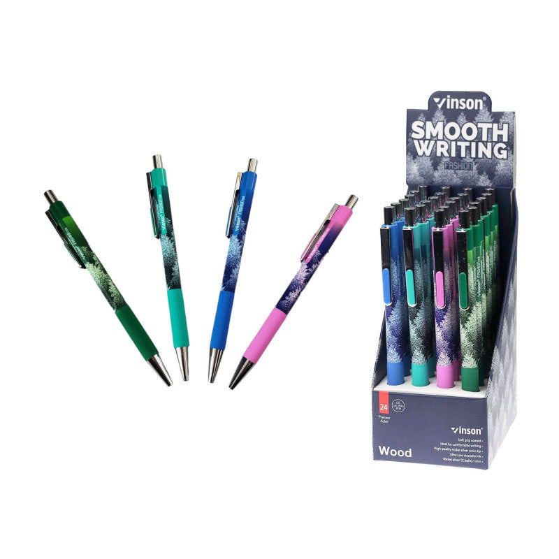 VINSON GEL INK PEN 0.7MM WOOD 108