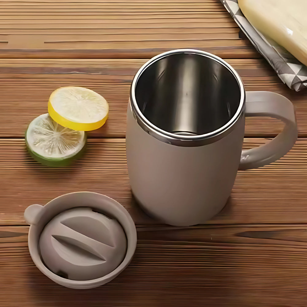 Double Insulated Coffee Mug With Spill-Proof Lid