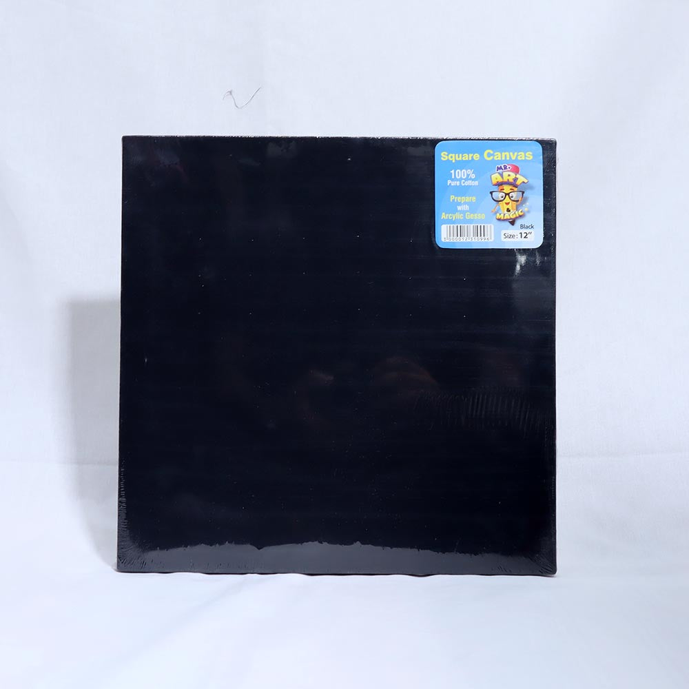PREMIUM BLACK CANVAS SQUARE 12" 3162