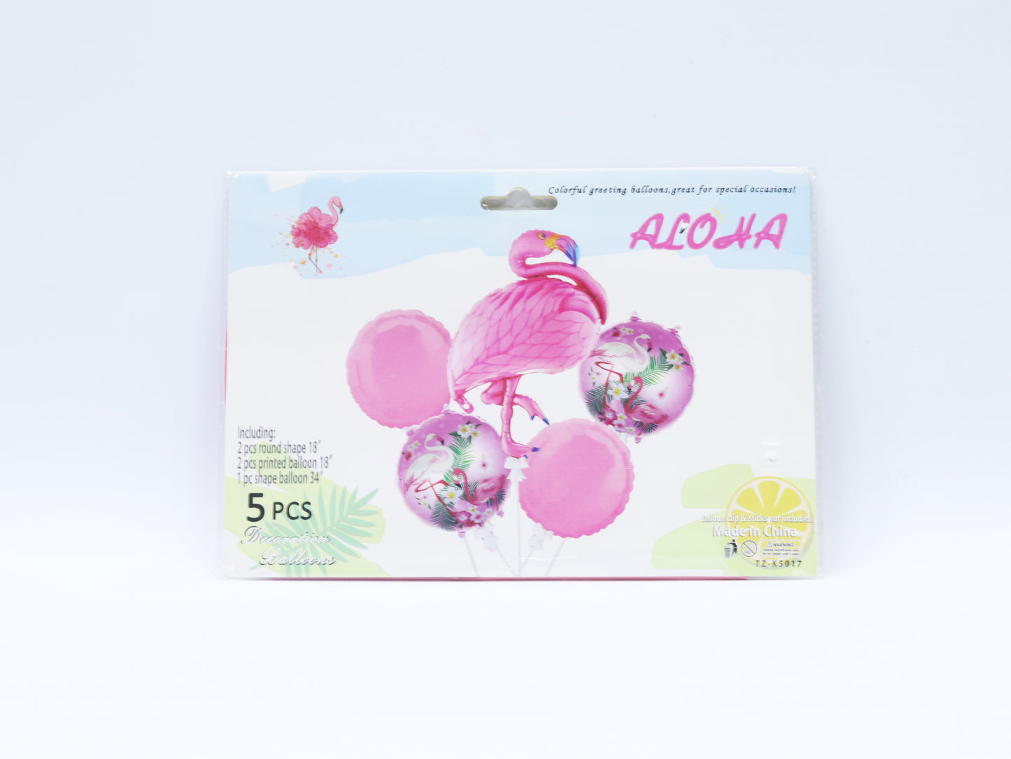 5PCS FOIL BALLOON FLAMINGO