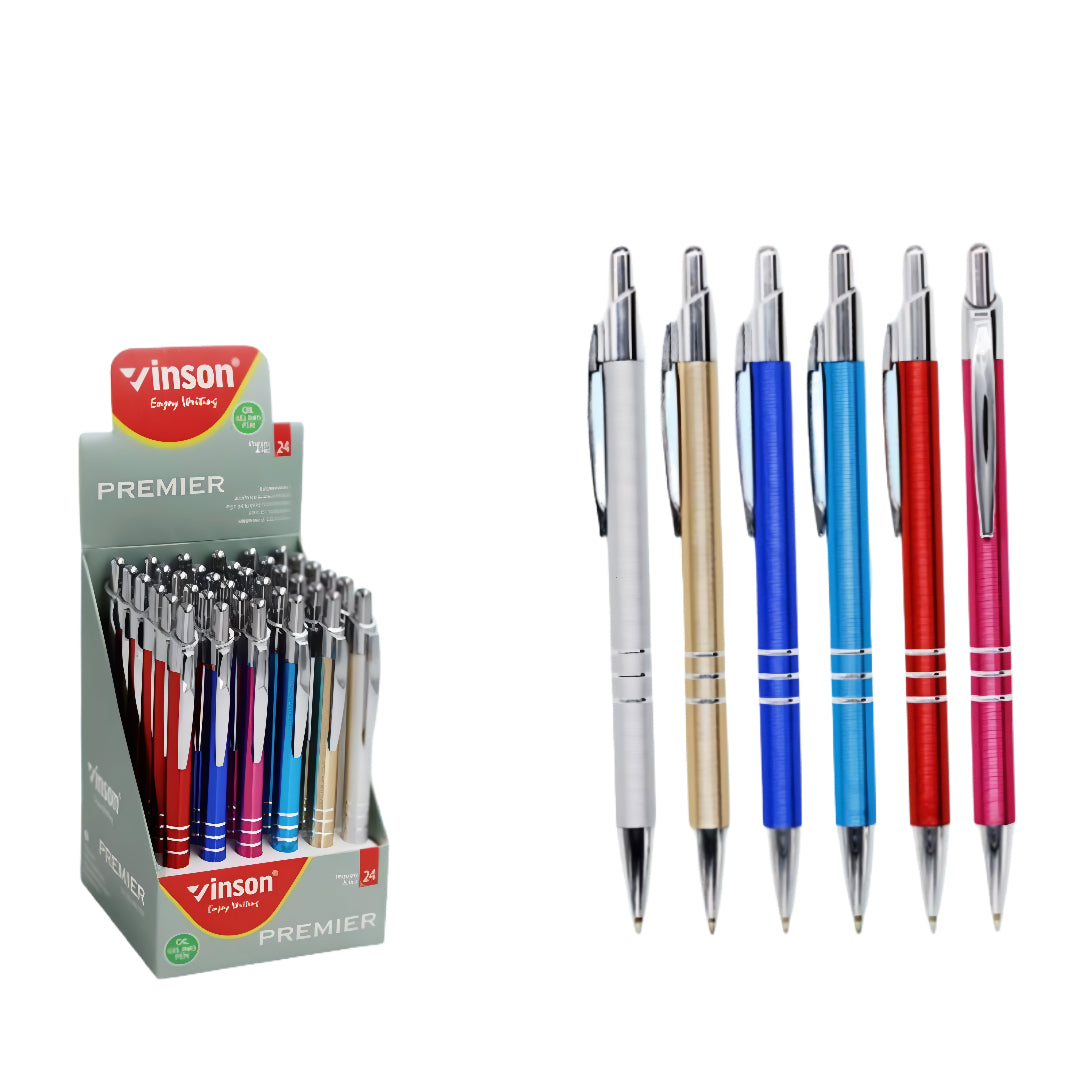 VINSON METAL GEL INK PEN 0.7MM 7631