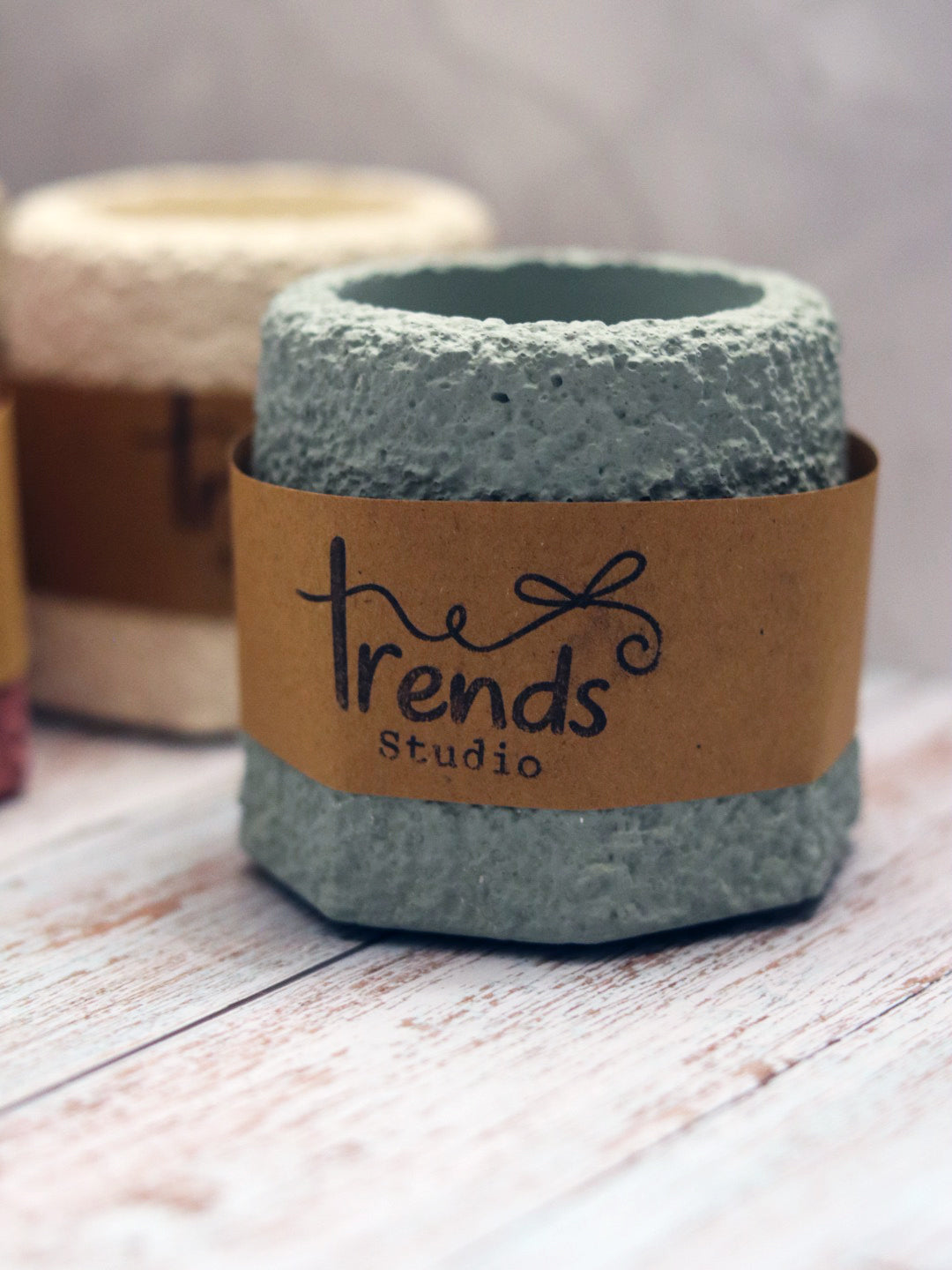 Studio Trinkets: Textured Hexagon Jar