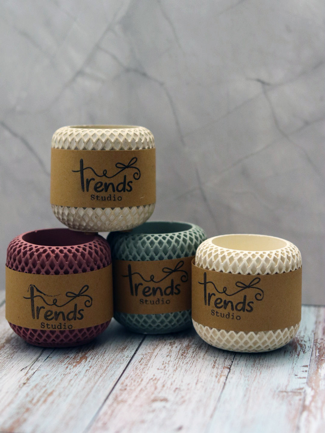 Studio Trinkets: Round Honeycomb Jar