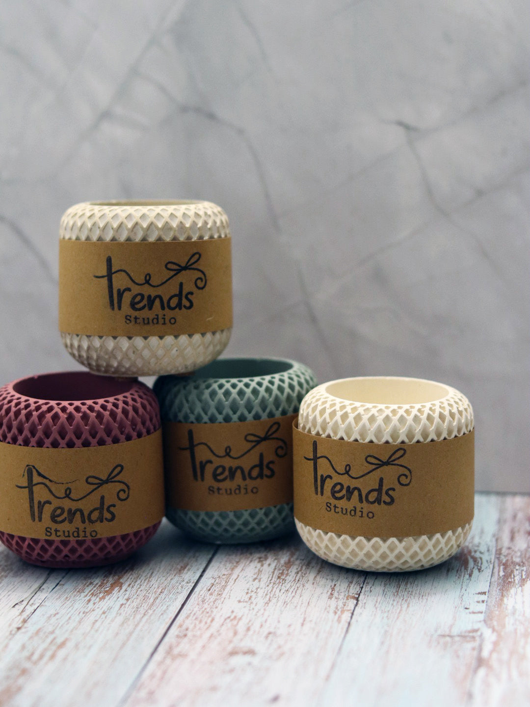 Studio Trinkets: Round Honeycomb Jar