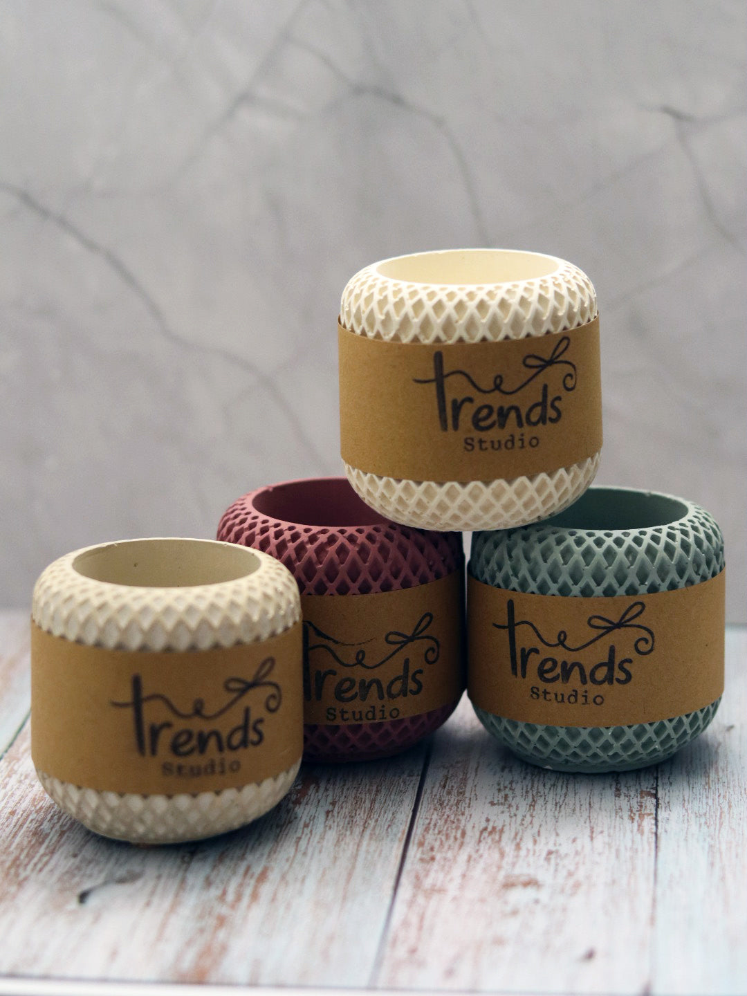 Studio Trinkets: Round Honeycomb Jar