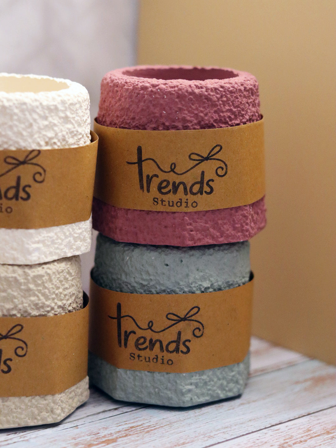 Studio Trinkets: Textured Hexagon Jar