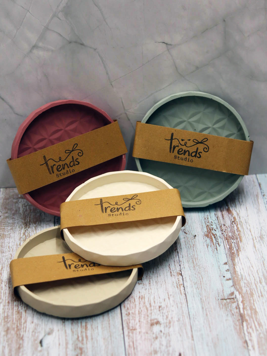 Studio Trinkets: Geometric Round Tray