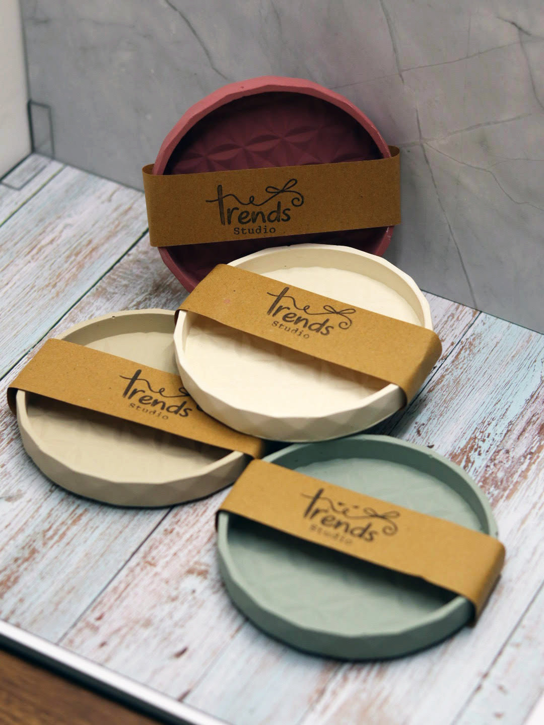 Studio Trinkets: Geometric Round Tray
