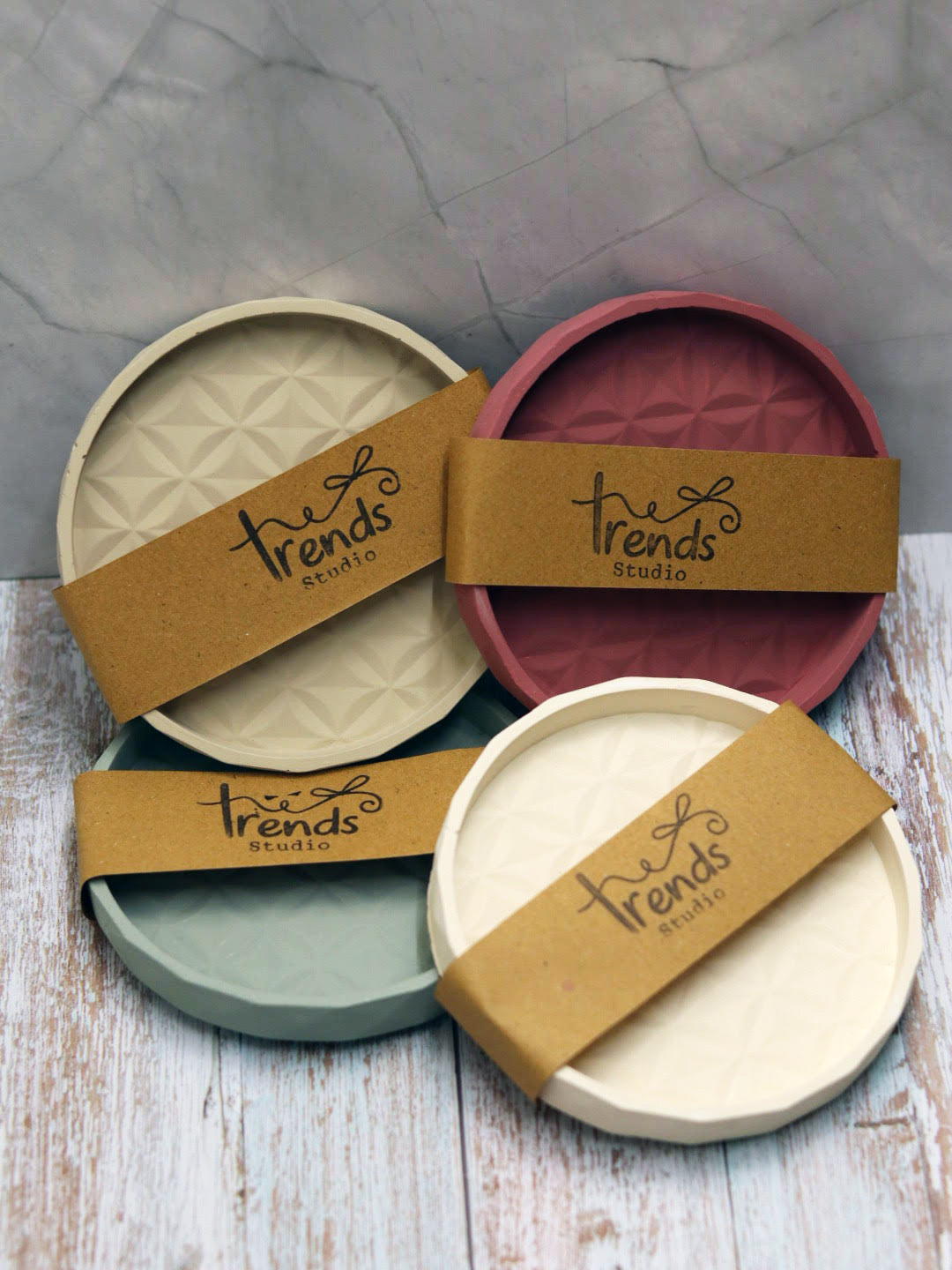 Studio Trinkets: Geometric Round Tray