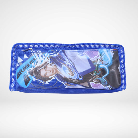 PENCIL POUCH ZIPPER ARMY WOLF DY301