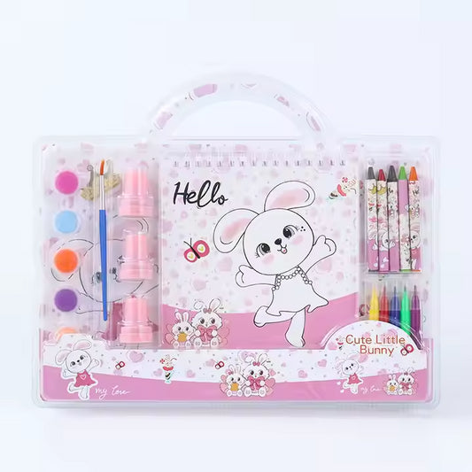 CUTE HELLO KITTY COLOR PAINTING KIT WITH BOOK