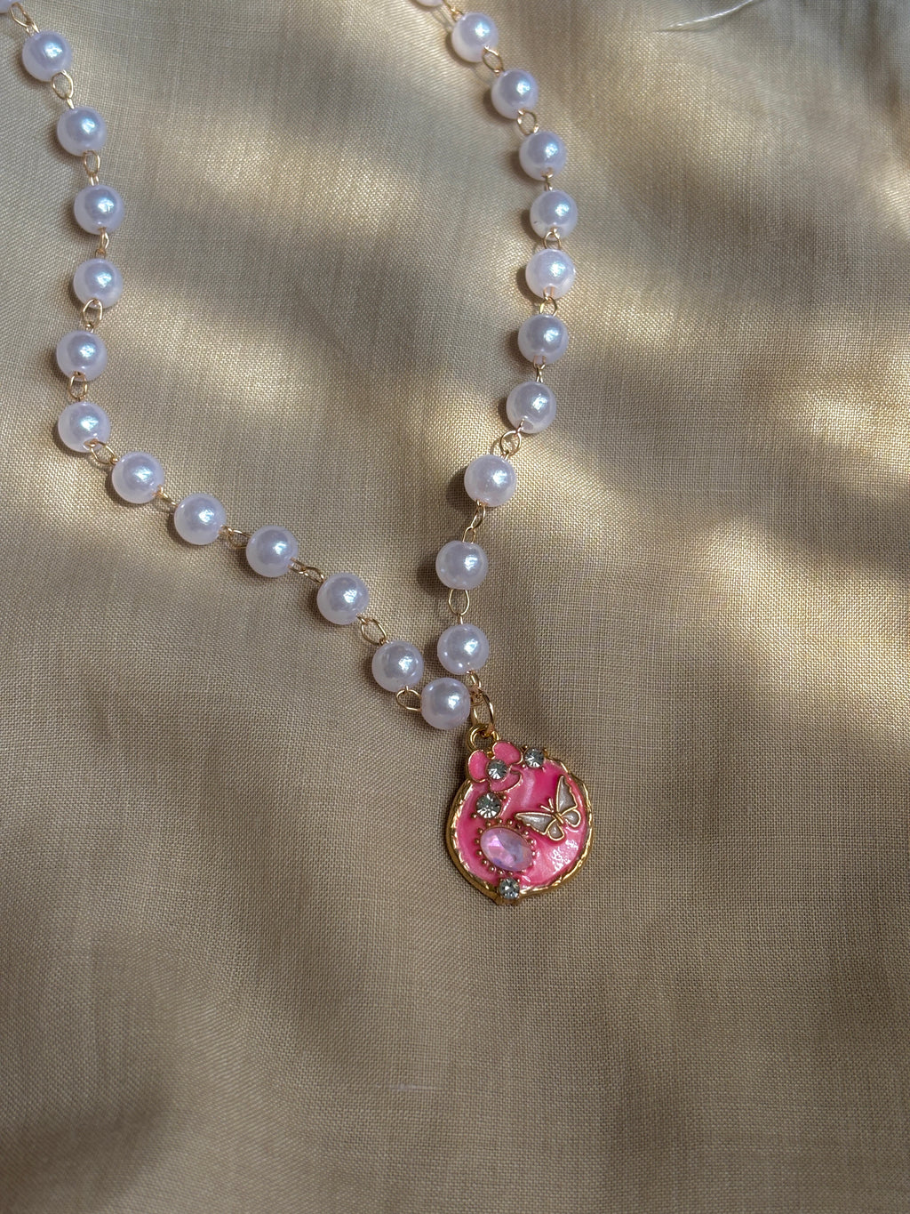 Bridgerton Inspired Vintage Charm Pearl Pendant Necklace
