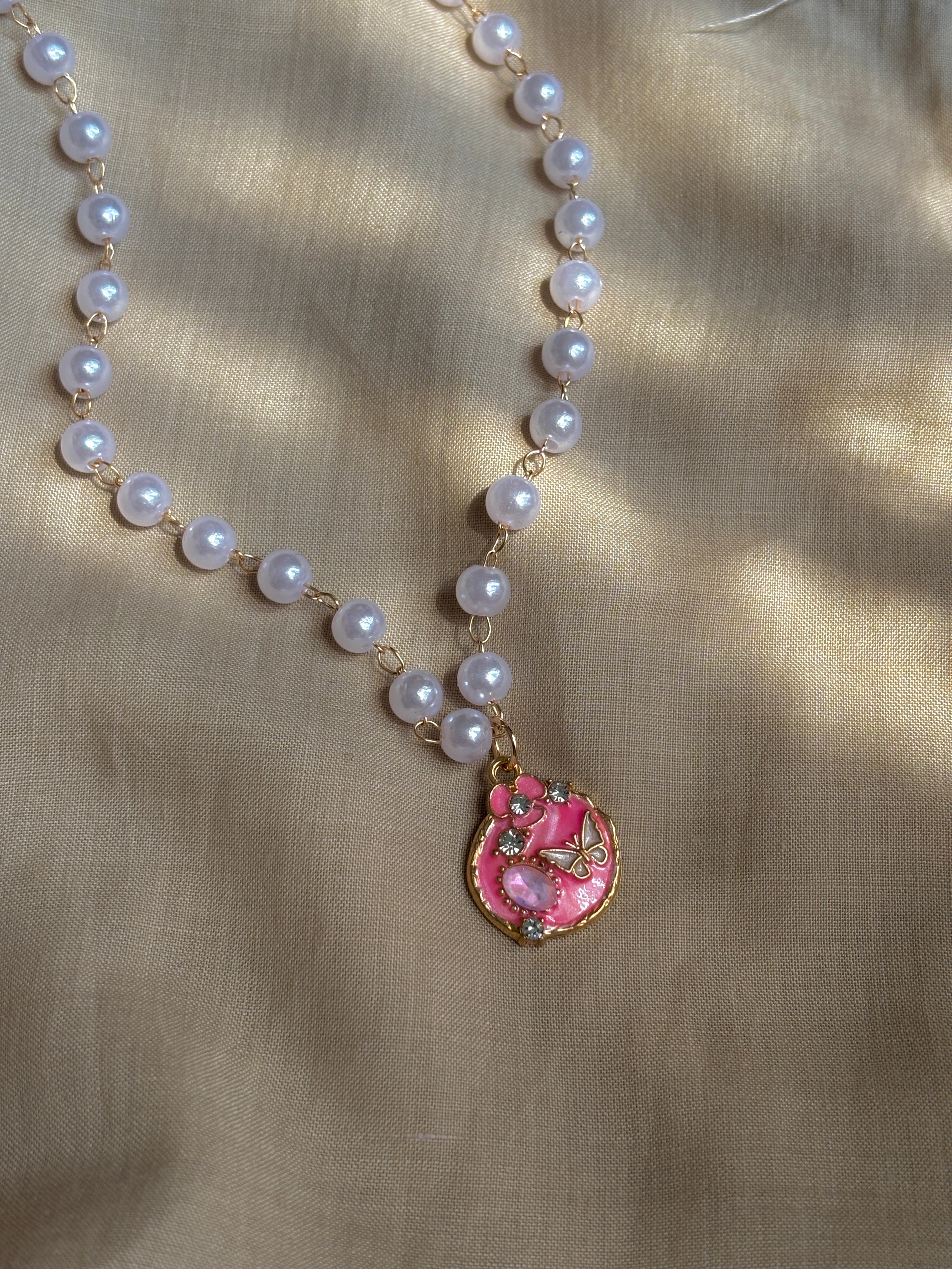 Bridgerton Inspired Vintage Charm Pearl Pendant Necklace