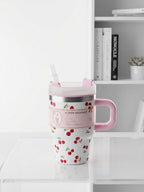 Mini Floral Water Tumbler – 414ml Compact Hydration Bottle | Trendy Everyday Essential