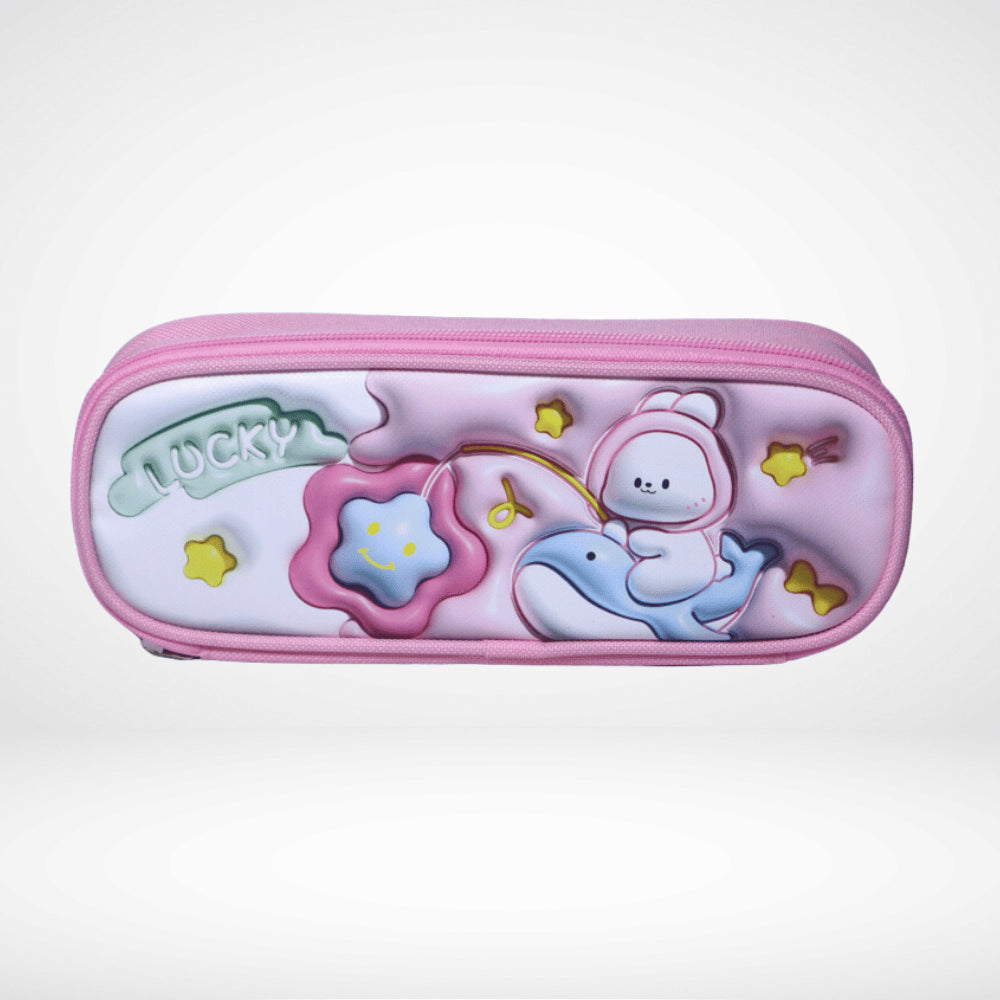 PENCIL POUCH 3D CUTE RABBIT