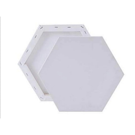 PREMIUM WHITE CANVAS HEXAGON 6" 3306