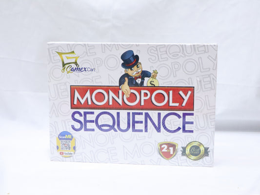 MONOPOLY AND SEQUENCE 2IN1 2-8 PLAYERS BOARD GAME